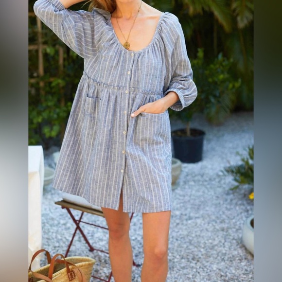 Emerson Fry Jasmine button dress size L - Picture 10 of 13